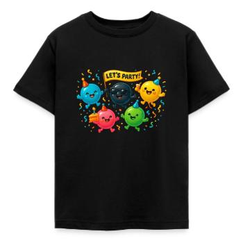 Escouade de ballons - T-shirt Enfant - noir - Devant - AI Model Kid Female (0cm)