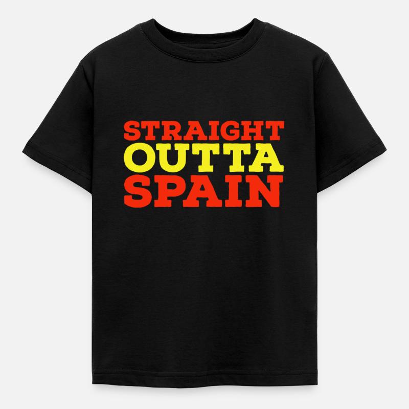 Spanien - Kinder T-Shirt - Schwarz