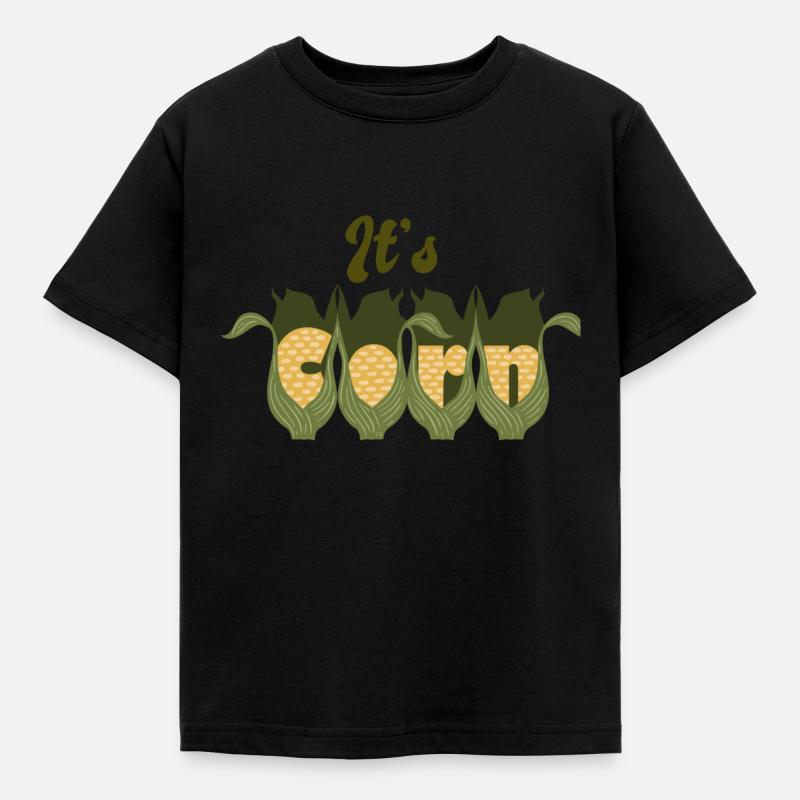 It's Corn - Kids' T-Shirt - black