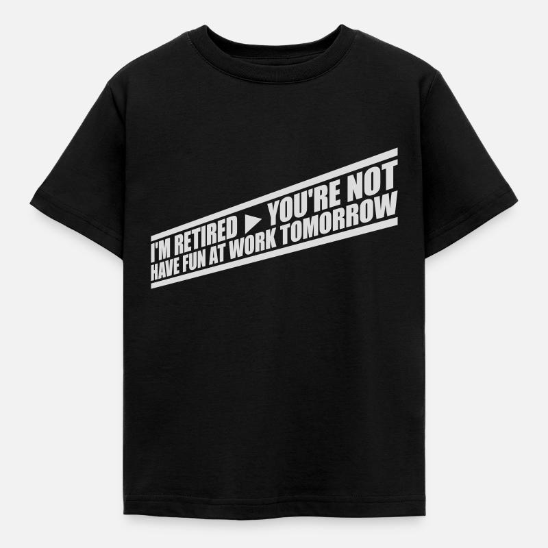 have fun at work - Kids' T-Shirt - black