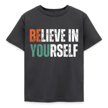 Citation vierge Vintage Inspirational & Motivational - T-shirt Enfant - charbon - Devant - AI Model Kid Female (0cm)