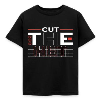 Couper le filet Basketball - T-shirt Enfant - noir - Devant - AI Model Kid Female (0cm)