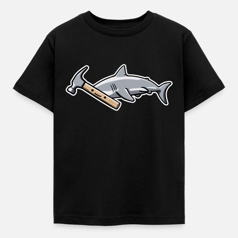 Requin marteau Requin cadeau requins requins marteau - T-shirt Enfant - noir