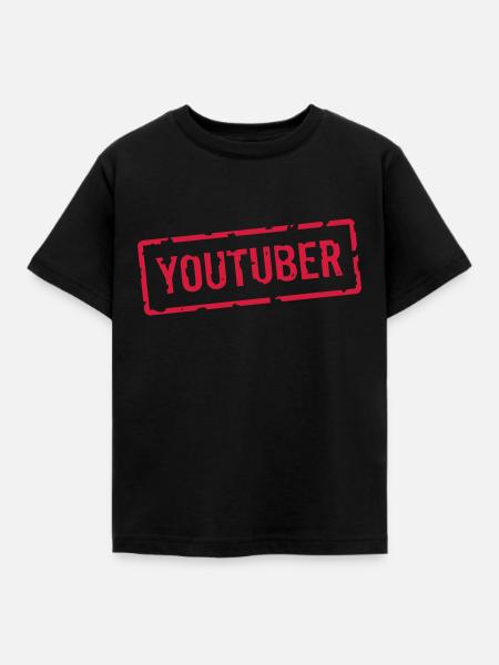 YOUTUBER - Kinder T-Shirt - Schwarz