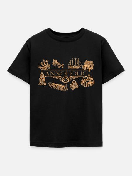 Annoholic - Kinder T-Shirt - Schwarz