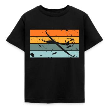 gliding - Kids' T-Shirt - black - Front - AI Model Kid Female (0cm)