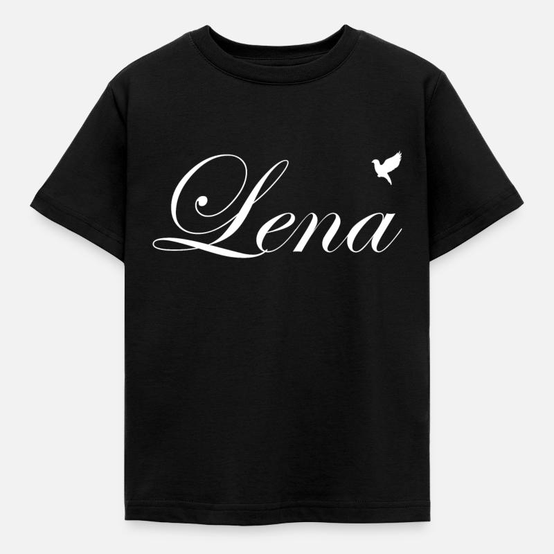 Lena beau nom Blanc - T-shirt Enfant - noir