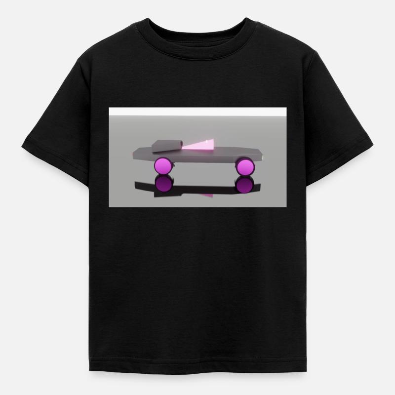 Neon Auto - Kinder T-Shirt - Schwarz