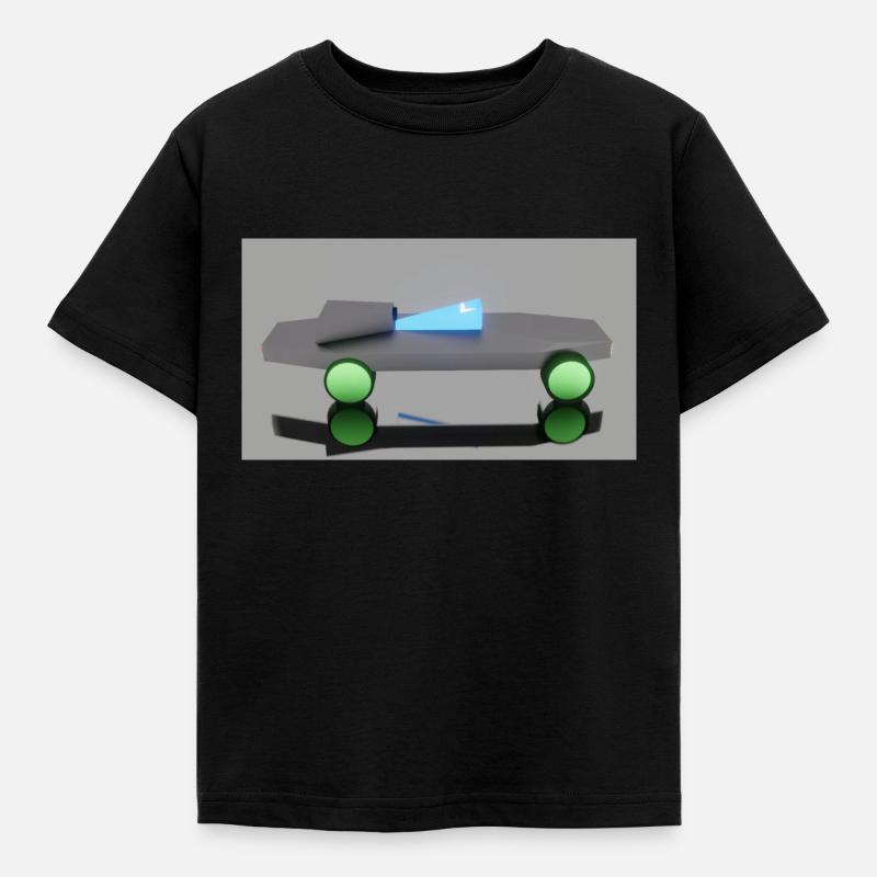 Neon Auto - Kinder T-Shirt - Schwarz