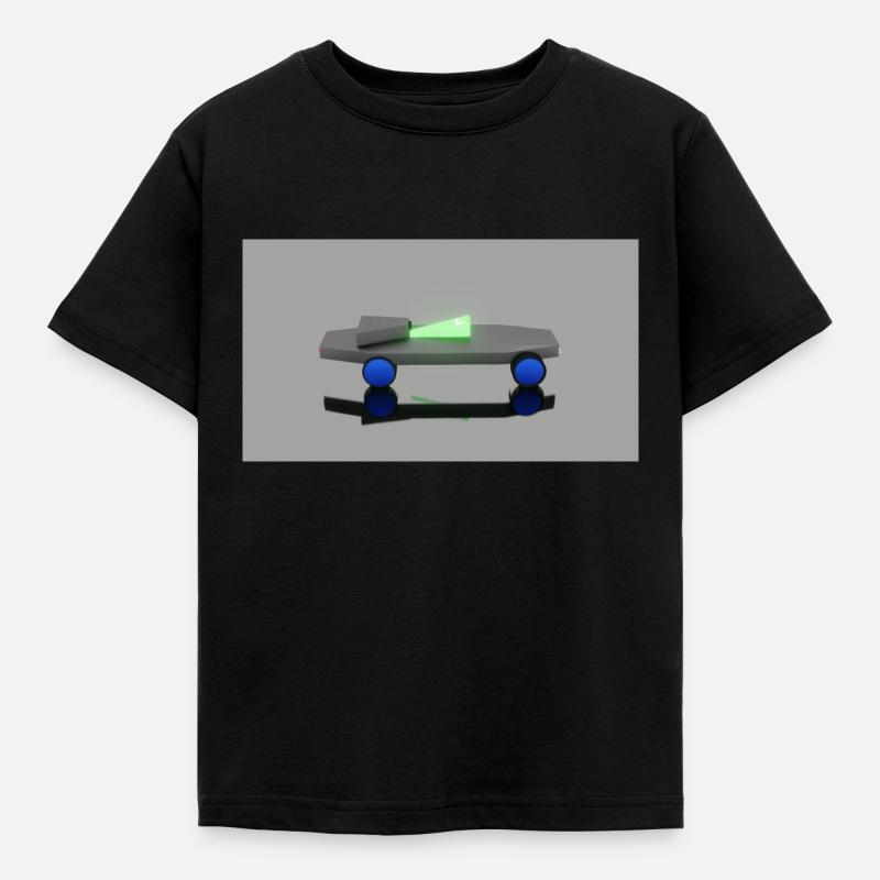 Neon Auto - Kinder T-Shirt - Schwarz