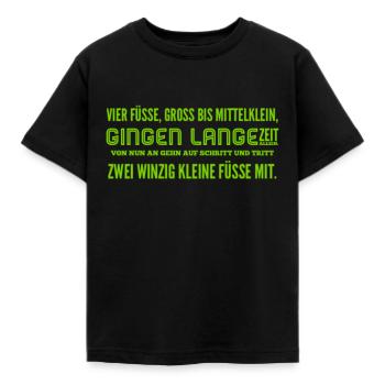 Schwangerschaft - Kinder T-Shirt - Schwarz - Vorne - AI Model Kid Female (0cm)