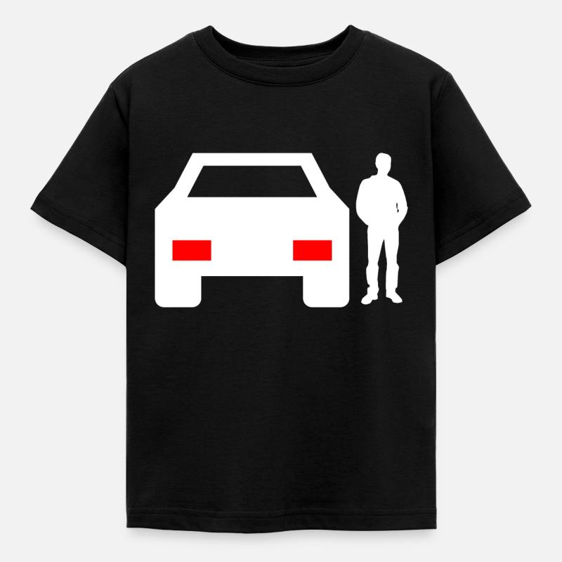 Auto - Kinder T-Shirt - Schwarz