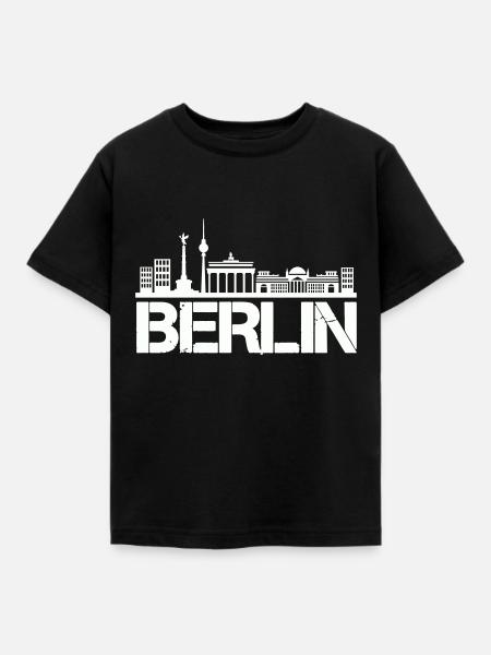 berlin skyline - Kinder T-Shirt - Schwarz