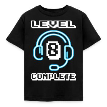 8. Geburtstag 8 Jahre Gamer Geschenk - Kinder T-Shirt - Schwarz - Vorne - AI Model Kid Female (0cm)