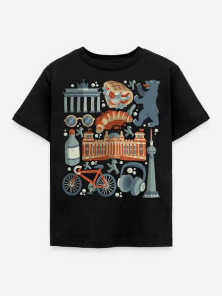 Berlin - Kinder T-Shirt - Schwarz