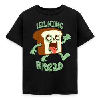 Zombie-Brot: Walking Bread - Kinder T-Shirt - Schwarz - Vorne - AI Model Kid Female (0cm)