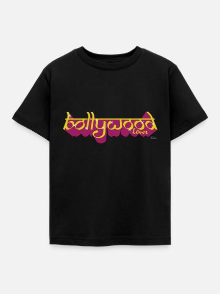 BOLLYWOOD LIEBHABER - Kinder T-Shirt - Schwarz