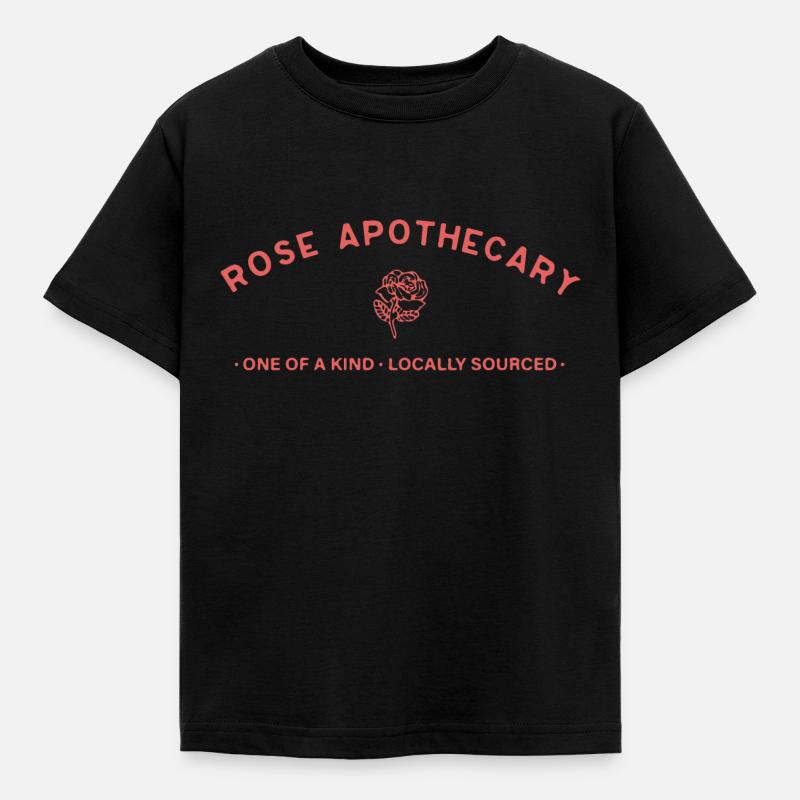 Apothekerrose - Kinder T-Shirt - Schwarz