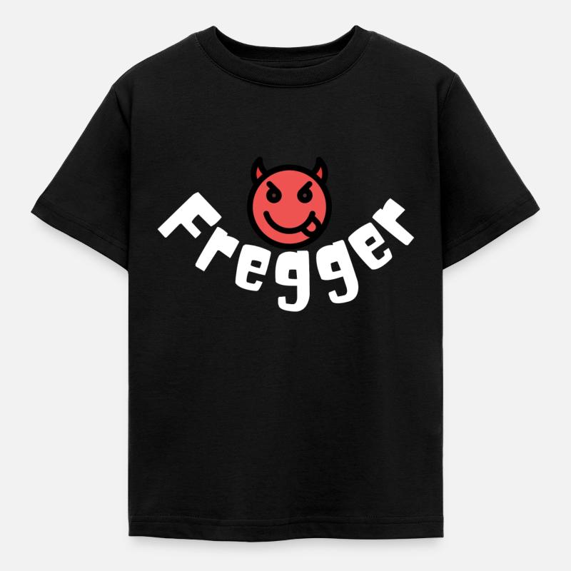 Fregger-Motiv - Kinder T-Shirt - Schwarz