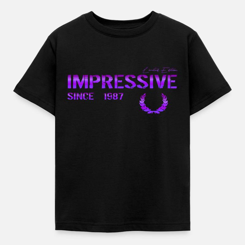 Impressive since 1987 - Kids' T-Shirt - black
