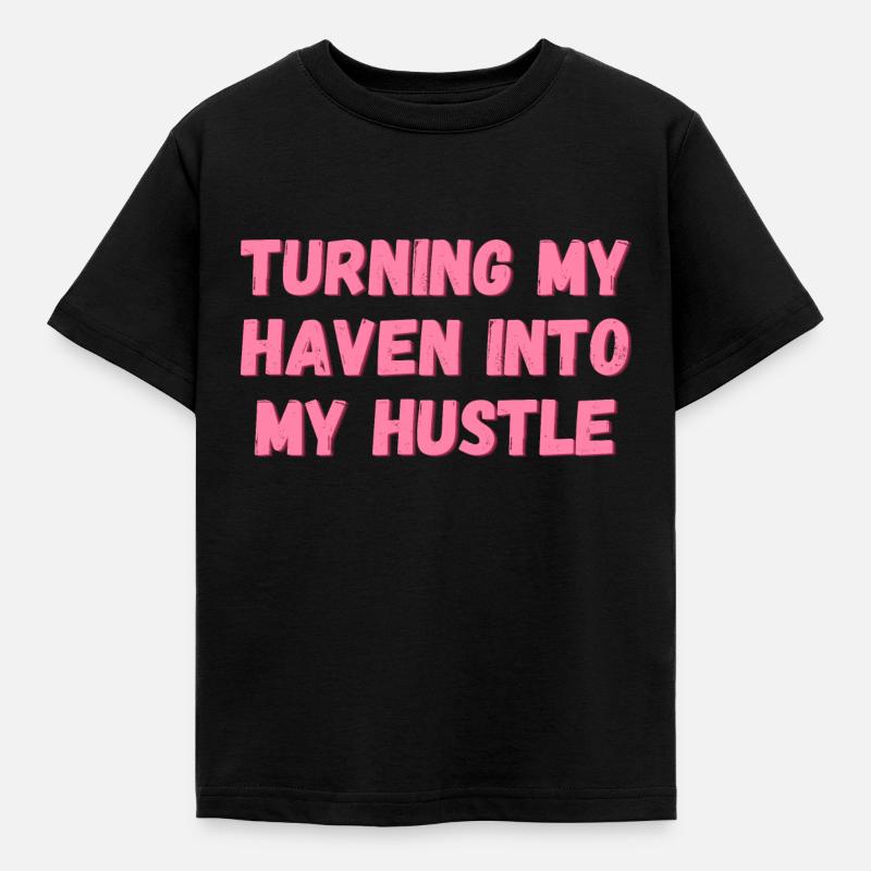 mon havre en cadeaux de mon hustle pour les devoirs - T-shirt Enfant - noir