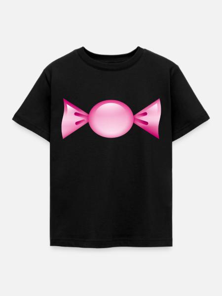 Smiley Candy - Kinder T-Shirt - Schwarz