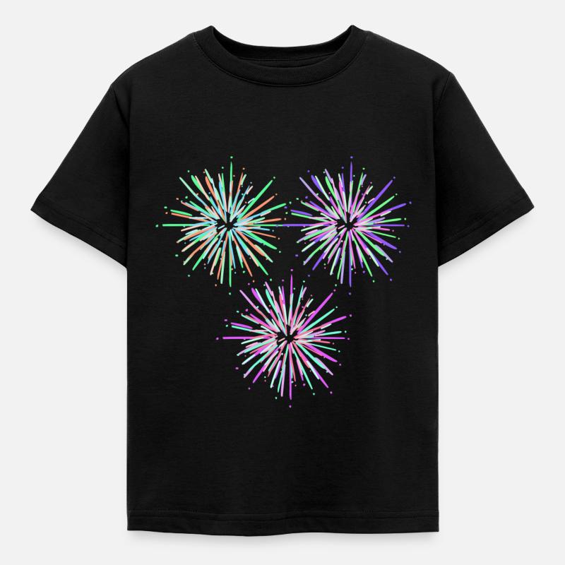Fusée de feu d'artifice - T-shirt Enfant - noir