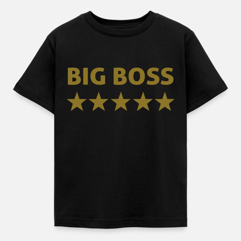 big boss - Kinder T-Shirt - Schwarz