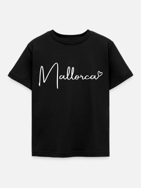Mallorca Herz - Kinder T-Shirt - Schwarz