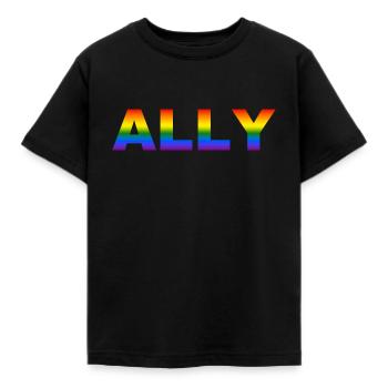 Pride Ally - Kids' T-Shirt - black - Front - AI Model Kid Female (0cm)