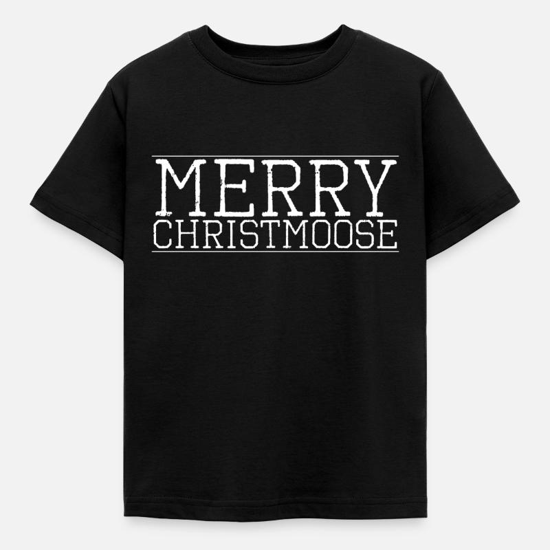 animaux mignons cervidés canada prudence couples maladroits - T-shirt Enfant - noir