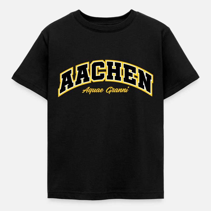 AACHEN - Kinder T-Shirt - Schwarz