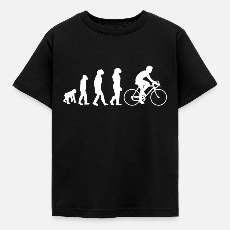 évolution cyclisme - T-shirt Enfant - noir