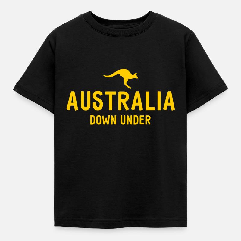 Australia - Down Under - Australia - Kangaroo - Kids' T-Shirt - black