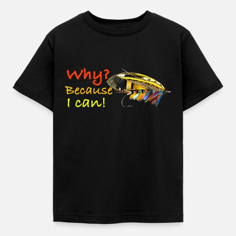 Why because i can Ghost Fly - Kids' T-Shirt - black