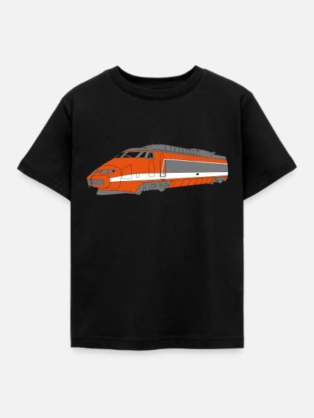 Train TGV - T-shirt Enfant - noir