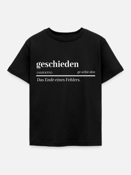 Scheidung Party Scheidungsparty geschieden - Kinder T-Shirt - Schwarz