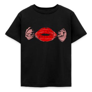Bonbon - Kinder T-Shirt - Schwarz - Vorne - AI Model Kid Female (0cm)
