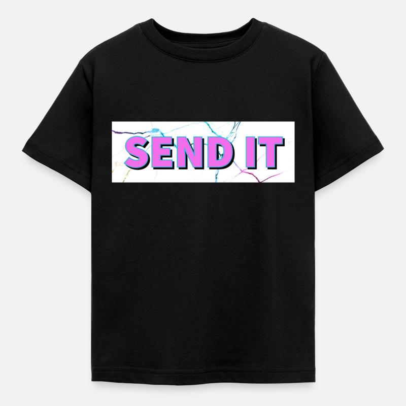 Logo de la boîte SEND IT - T-shirt Enfant - noir