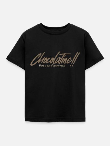 Wir sagen Chocolatin - Kinder T-Shirt - Schwarz