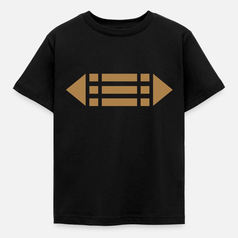 Ring der Schützer, Atlantis Amulett Schutz Zeichen - Kinder T-Shirt - Schwarz