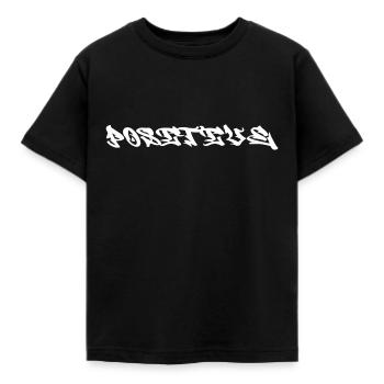 positive positiv leben Gedanken Einstellung - Kinder T-Shirt - Schwarz - Vorne - AI Model Kid Female (0cm)