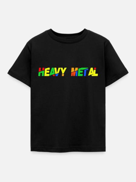 Heavy Metal - Kinder T-Shirt - Schwarz
