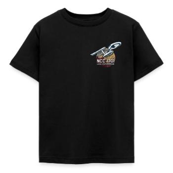 Star Trek The Original Series NCC-1701 Enterprise - Kids' T-Shirt - black - Front - AI Model Kid Female (0cm)