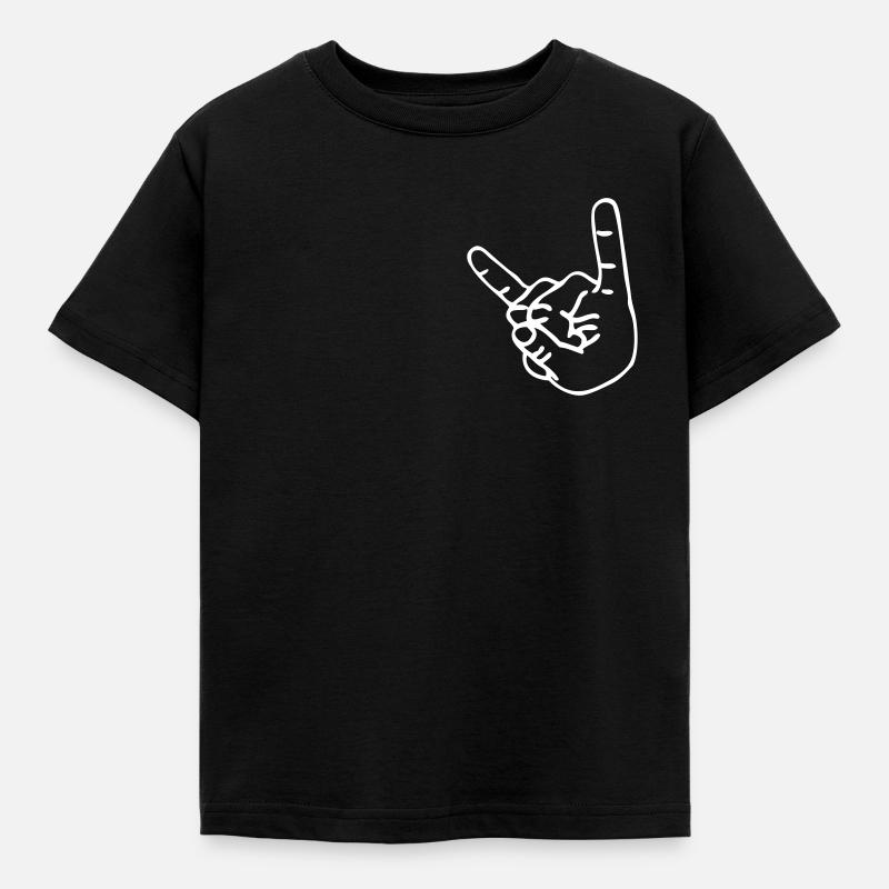 Fourche à frites pour Headbanger - T-shirt Enfant - noir