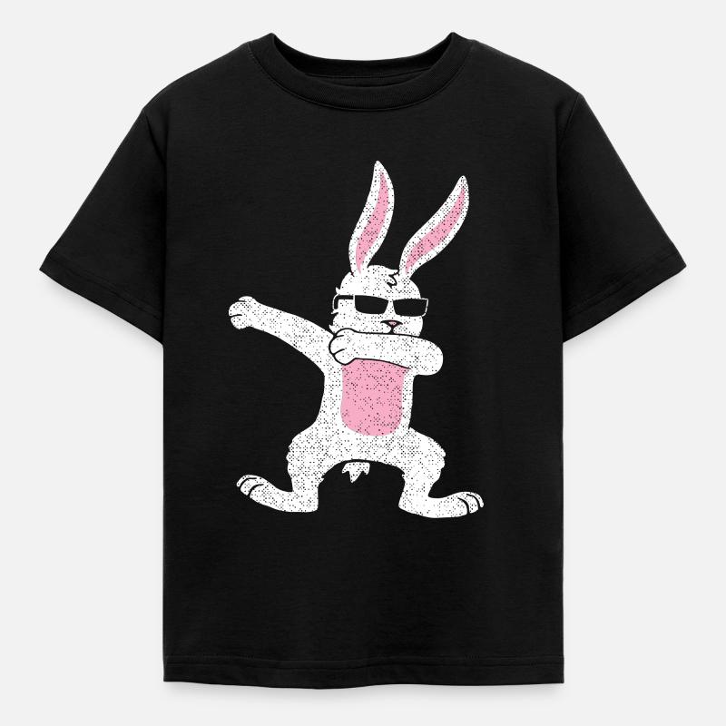 Dabbing Easter Bunny Easter Gift Gift Idea - Kids' T-Shirt - black