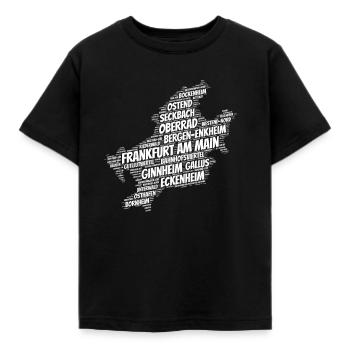 Frankfurt - Kinder T-Shirt - Schwarz - Vorne - AI Model Kid Female (0cm)