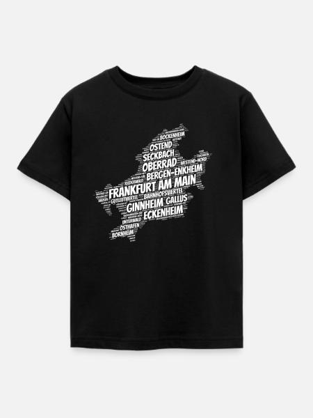 Frankfurt - Kinder T-Shirt - Schwarz