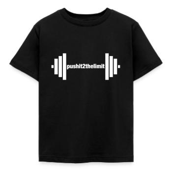 Fitness workout - Kids' T-Shirt - black - Front - AI Model Kid Female (0cm)