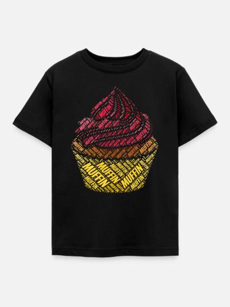 Muffin - Kinder T-Shirt - Schwarz